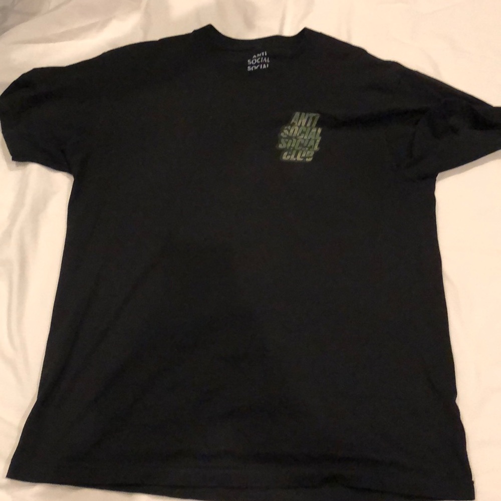 Black Anti Social Social Club with Camo print